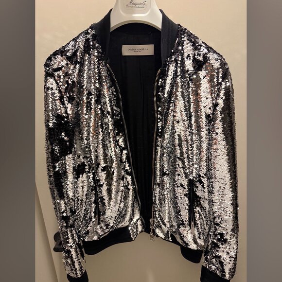 Golden Goose Men's Joshua Sequin Bomber Jacket Size 48 IT - Picture 6 of 13